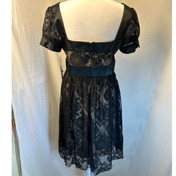 London Times Lace/Satin Dress Wm's Sz 6 Whimsygoth Style - Picture 2 of 9